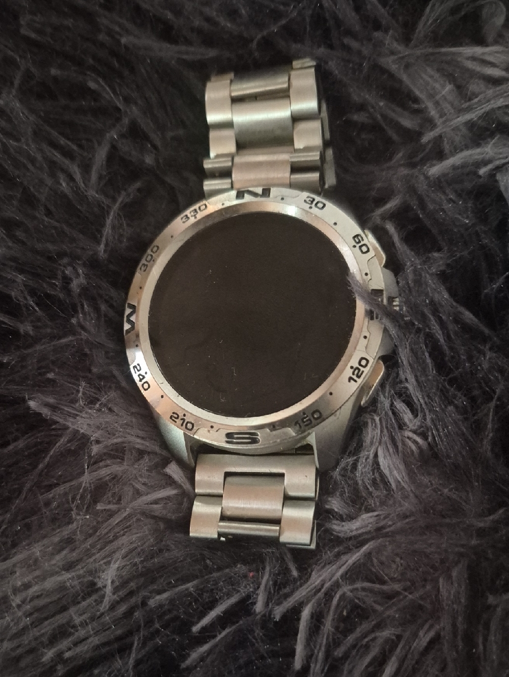 Silver Stainless Steel Smartwatch - Silver